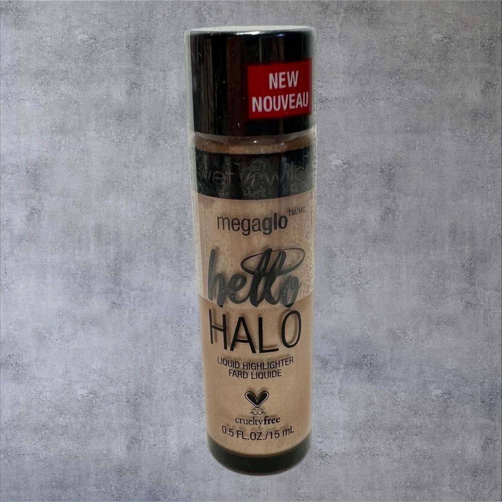 Wet n Wild MegaGlo Hello Halo Liquid Highlighter 0.5oz Guildedβ Glow New Shimmer